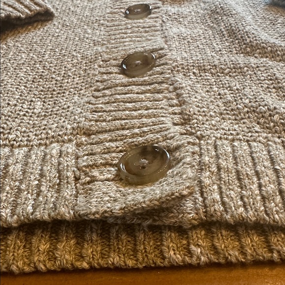 LOFT Women's Textured Green Cardigan - Picture 5 of 11